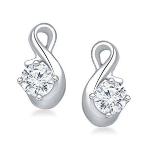 Ladies Drop Earrings 2.60 Ct Round Brilliant Cut Diamonds White Gold Drop Earrings