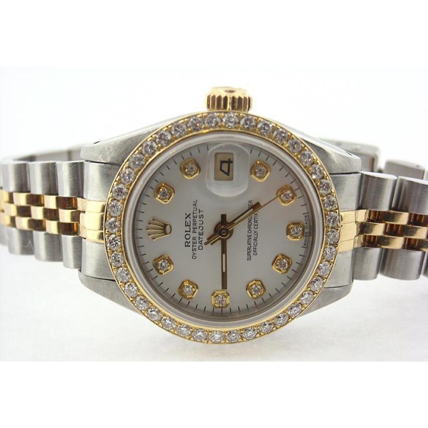 natural round diamond 1.25ct watch front view