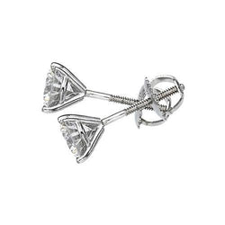 Martini Style Diamond Studs Diamond Earrings 2 Ct E Vvs1
