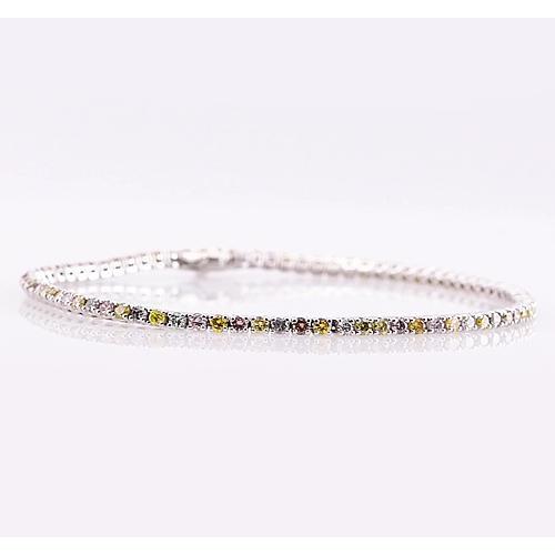 Multi Colored Sapphire Tennis Bracelet Prong Set  New  Jewelry  Best  Gemstone Bracelet