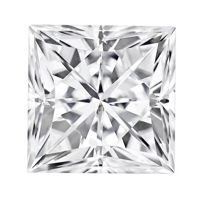 Natural 4.00 Carat Big Princess Cut Loose Diamond New Diamond