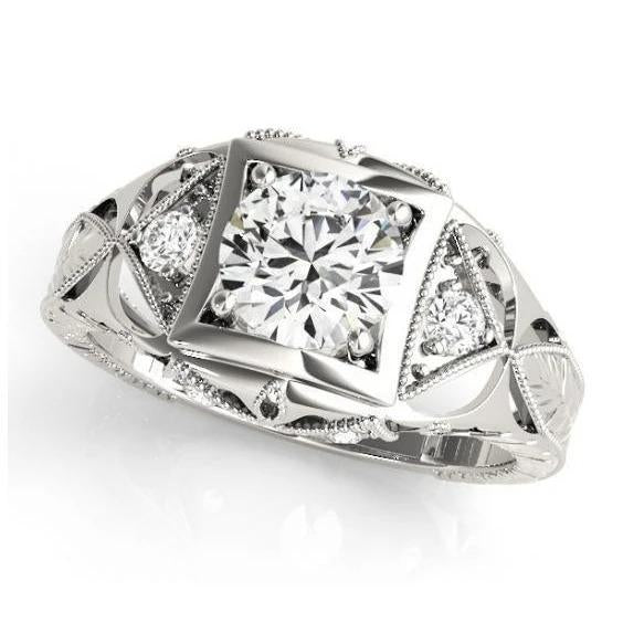New 1 Carat Diamonds Ring F Vvs1 Diamond Jewelry Lady Men Gold Ring