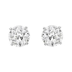 Old Miner Real Natural Earth Mined Diamond Stud Earring 1.60 Ct. White Gold 14K