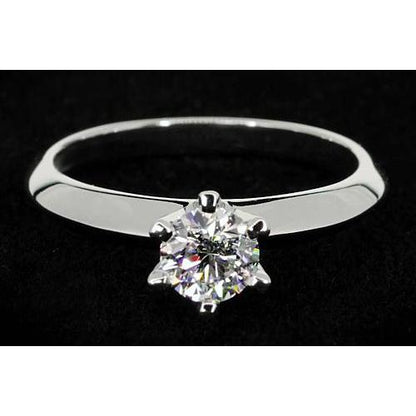 Diamond Solitaire Round Promise Ring 1 Carat 