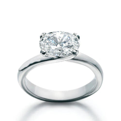 Oval Cut 2.50 Ct. Solitaire Diamond Engagement Ring
