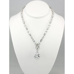 Pear, Round & Marquise Diamond Necklace 20 Carats