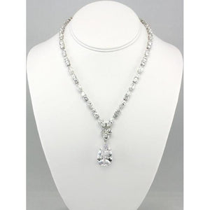 Pear, Round & Marquise Diamond Necklace 20 Carats 