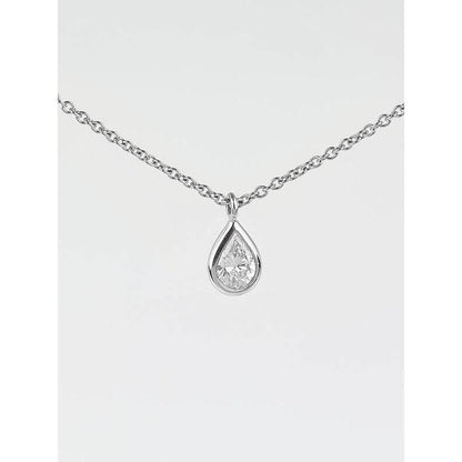 Pear Cut 1.25 Ct Solitaire Sparkling Diamond Pendant Necklace Pendant