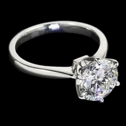 Round Diamond Solitaire Ring Prong Setting