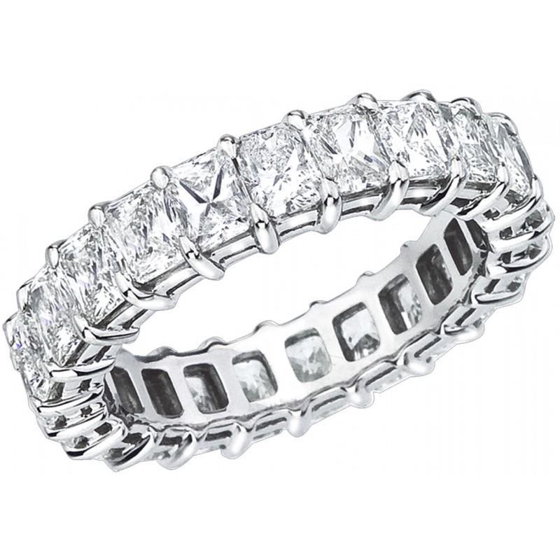 Princess Cut Diamond Eternity Eternity Band Ring Gold 14K Eternity Band