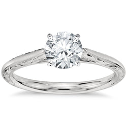 1.50 Carat Big Round Cut Solitaire Diamond Engagement Ring
