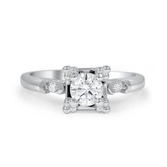  Unique Prong Set  Carats Round Brilliant Cut Diamond Engagement Ring Engagement Ring