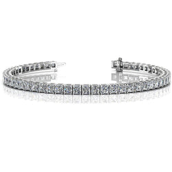 Real  Prong Set Diamond Tennis Bracelet White Gold Jewelry 11.20 Ct