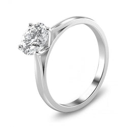 Prong Set Sparkling Round 2.25 Ct Diamond Anniversary Solitaire Ring