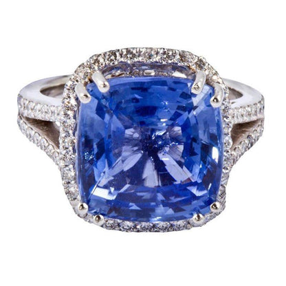  Gorgeous fancy Prong Settings Cushion AAA Tanzanite Diamonds Lady Men Fancy Ring Gemstone Ring