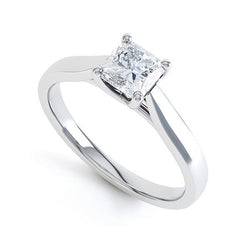 Radiant Cut Solitaire 1.10 Carat Diamond Wedding Ring White Gold 14K