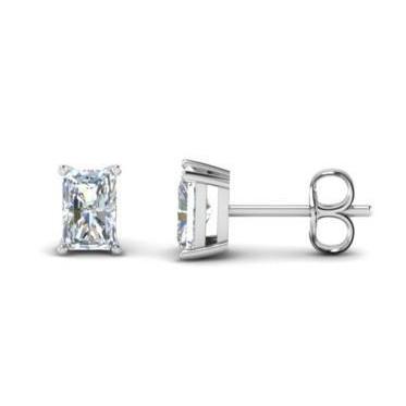 Radiant Cut Sparkling 3.50Ct Diamonds Women Studs Earrings White Gold Stud Earrings