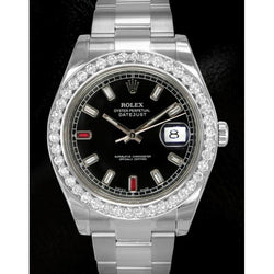 Rolex Datejust 2 41 Mm Men Watch Diamond Dial Oyster Bracelet Ss