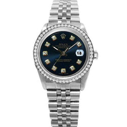 Rolex Datejust Perpetual Ss Jubilee Diamond Dial Bezel Watch QUICK SET
