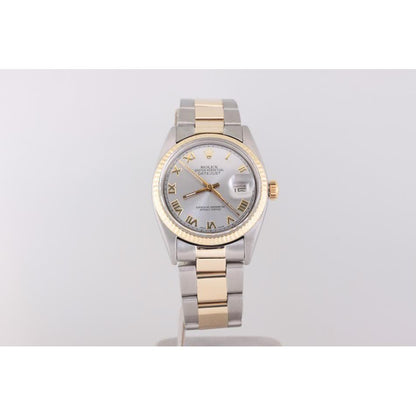 Rolex Datejust Watch Fluted Bezel Oyster Bracelet Gold And Ss Watch Bezel