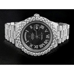 Rolex Day Date 2 Men 41 Mm Watch Diamond Dial White Gold