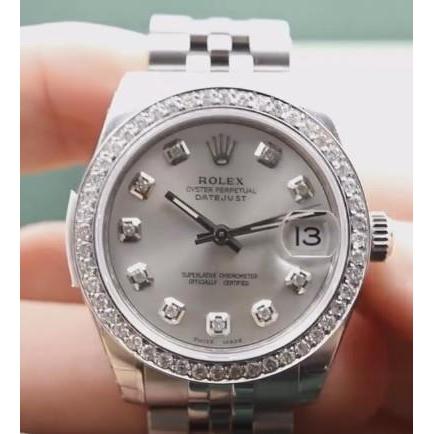 Rolex Dj Midsize 31Mm Watch Custom Diamond Dial Jubilee Bracelet Ss Rolex