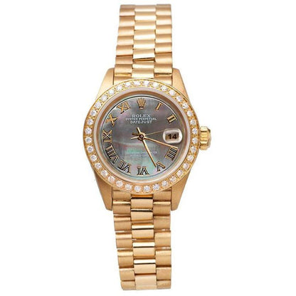 Rolex Presidential Style Lady Watchyg Mop Roman Dial Diamond Bezel Rolex