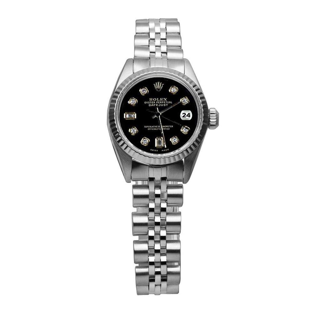 Rolex Stainless Steel Jubilee Bracelet Diamond Dial Datejust Watch Rolex