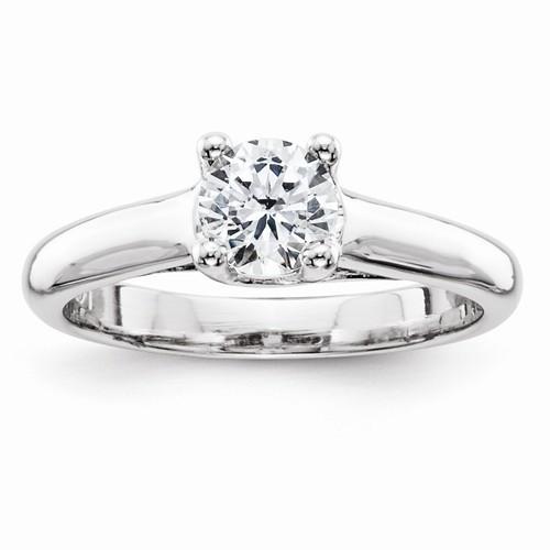 Fancy  Sparkling Vintage Style White Gold Diamond Solitaire Ring 