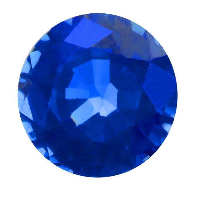 Round 6 Mm Sri Lankan Sapphire Faceted Stone, Aaa-Grade Gemstone Loose