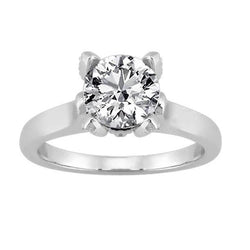 Round Diamond Solitaire Ring 2 Carat New Jewelry