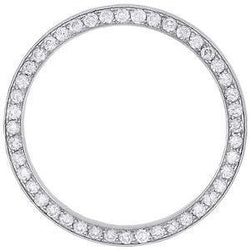 Round Custom Diamond Bezel To Fit Rolex Date 34 Mm Gents Watch 2.75 Carats