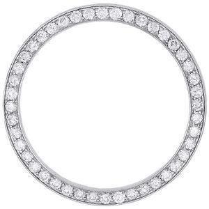 Round Custom Diamond Bezel To Fit Rolex Date 34Mm Watch Watch Bezel