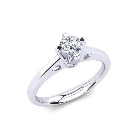 NEw DEsign  Sparkling Unique Solitaire White Gold Diamond Anniversary Ring 