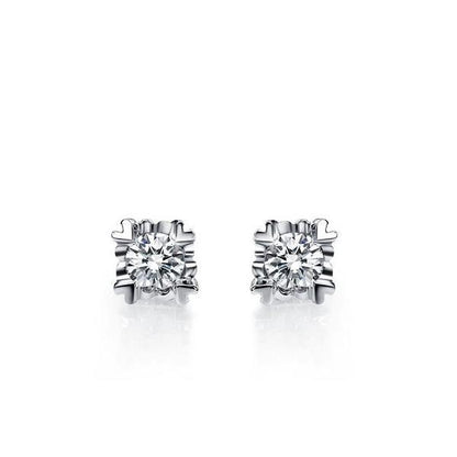 Round Cut 1.50 Carats Diamonds Studs Earrings White Gold 14K Stud Earrings