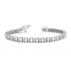 Round 4.50 Ct Gorgeous Natural Diamond Women Tennis Bracelet White Gold