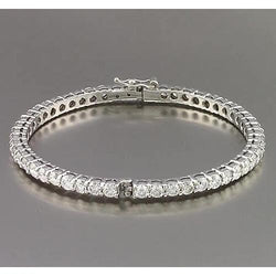 Round Real Natural Earth Mined Diamond Bangle 9 Carats Women Jewelry