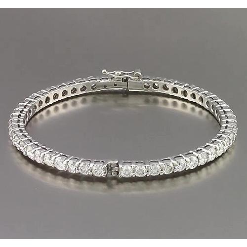 Round Diamond Bangle Prong Set 5 Carats F Vs1 Women Jewelry Bangle