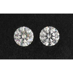 1 Carat Round Natural Earth Mined Diamond Pair