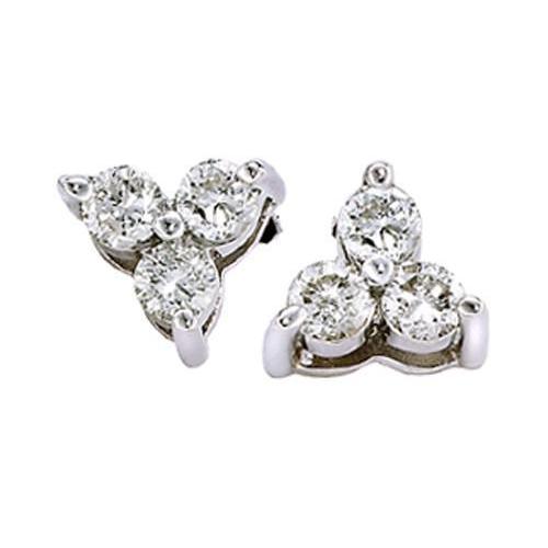 New Style Round Diamonds Stud Earring Carats Diamond Earring Studs 