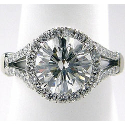 Antique Style Diamond Engagement Ring 3.75 Ct.