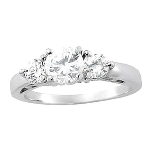 Si1-Si2 Approx. 0.74 Carat Diamond Ring White Gold 14K Ring