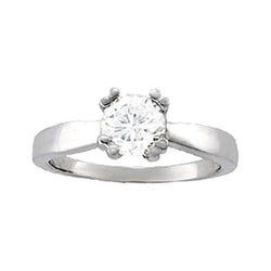 1 Carat Diamond Solitaire Engagement Ring White Gold 14K
