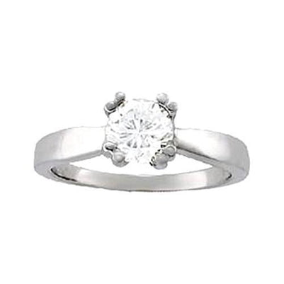 New Design  Sparkling Unique Solitaire White Gold Diamond Anniversary Ring 