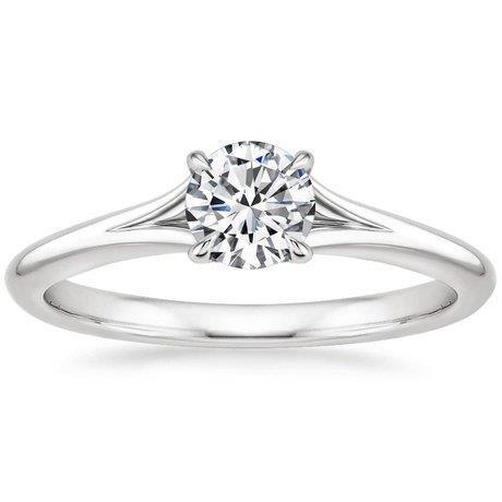Round Diamond Engagement Ring Gold 14K New