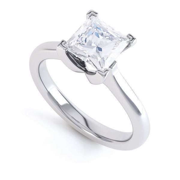 four claw New High Quality Wedding Solitaire White Gold Diamond Anniversary Ring 