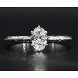 Solitaire Diamond Ring 1.50 Carats Vintage Style Jewelry