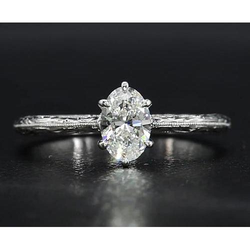 Solitaire Diamond Ring 1.50 Carats Vintage Jewelry 