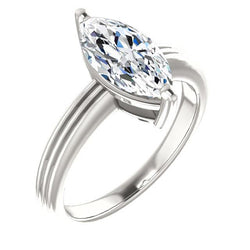 Marquise Solitaire Diamond Engagement Ring 2 Carats