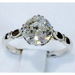 Old Miner Solitaire Diamond Ring Engagement 2.50 Carats Jewelry 14K